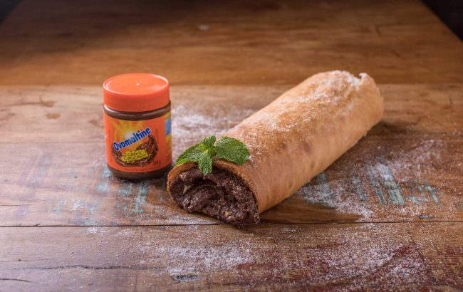 Rocambole de Ovomaltine
